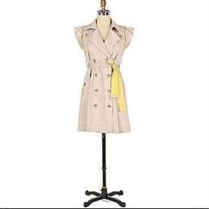 HTF Anthro | Building 10 “IPSY” Khaki Tan Shirtdress Size 2 Euro Summer